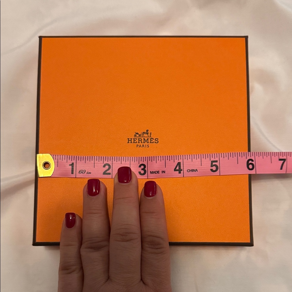 Hermes Orange Box from perfume purchase. - Picture 3 of 7